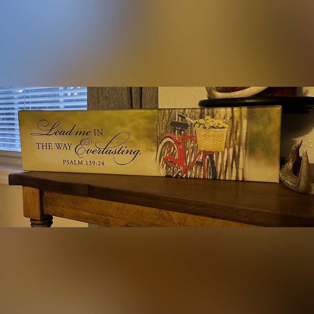 Inspirational 'Lead Me in the Way Everlasting' Canvas Wall Art